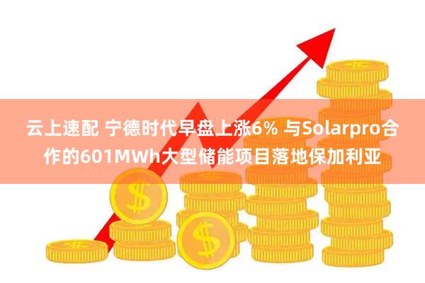 云上速配 宁德时代早盘上涨6% 与Solarpro合作的601MWh大型储能项目落地保加利亚